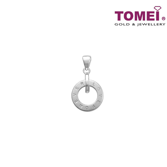 TOMEI Circle of Forever Love Pendant, White Gold 585 (P6100)