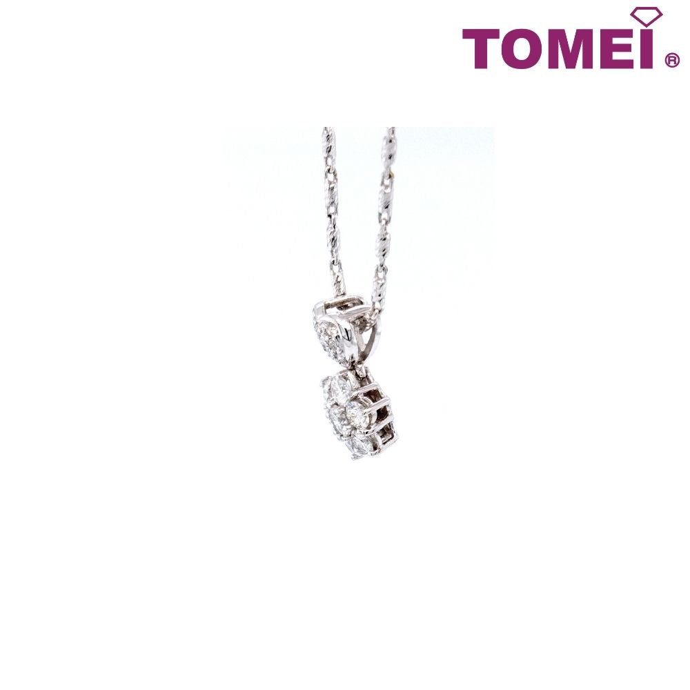 TOMEI Vignette of Coruscant Heart with Astral Glamour Pendant, Diamond White Gold 750 (DP0101251)