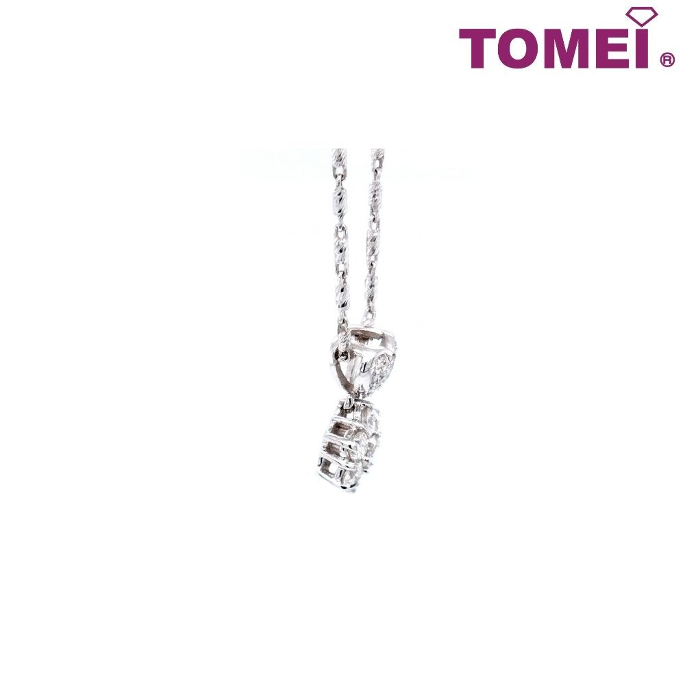 TOMEI Vignette of Coruscant Heart with Astral Glamour Pendant, Diamond White Gold 750 (DP0101251)
