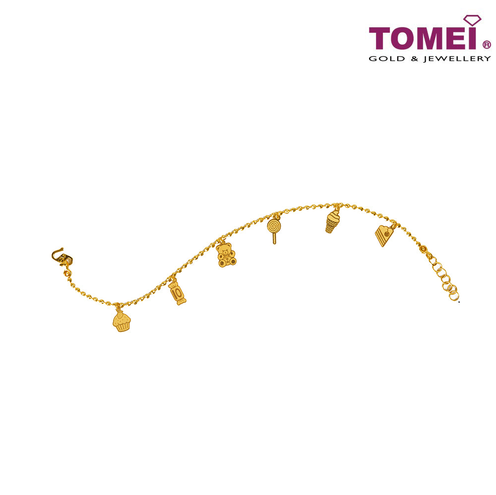 TOMEI Bracelet of Sweetness and Merriment Yellow Gold 916