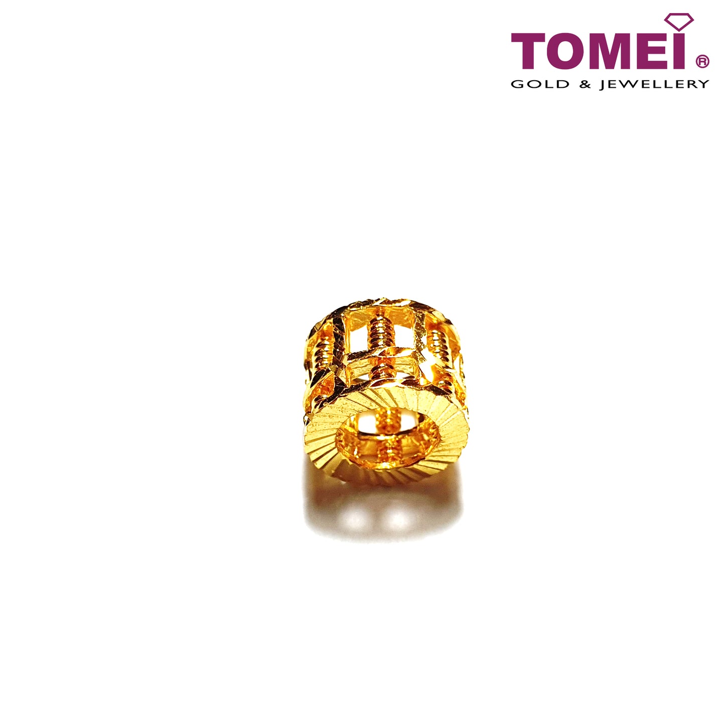 TOMEI Rolling Wealth Abacus Pendant, Yellow Gold 916