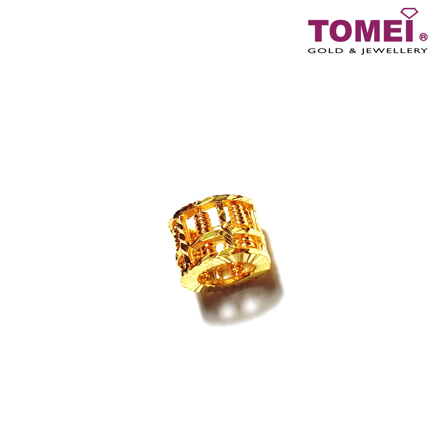 TOMEI Rolling Wealth Abacus Pendant, Yellow Gold 916