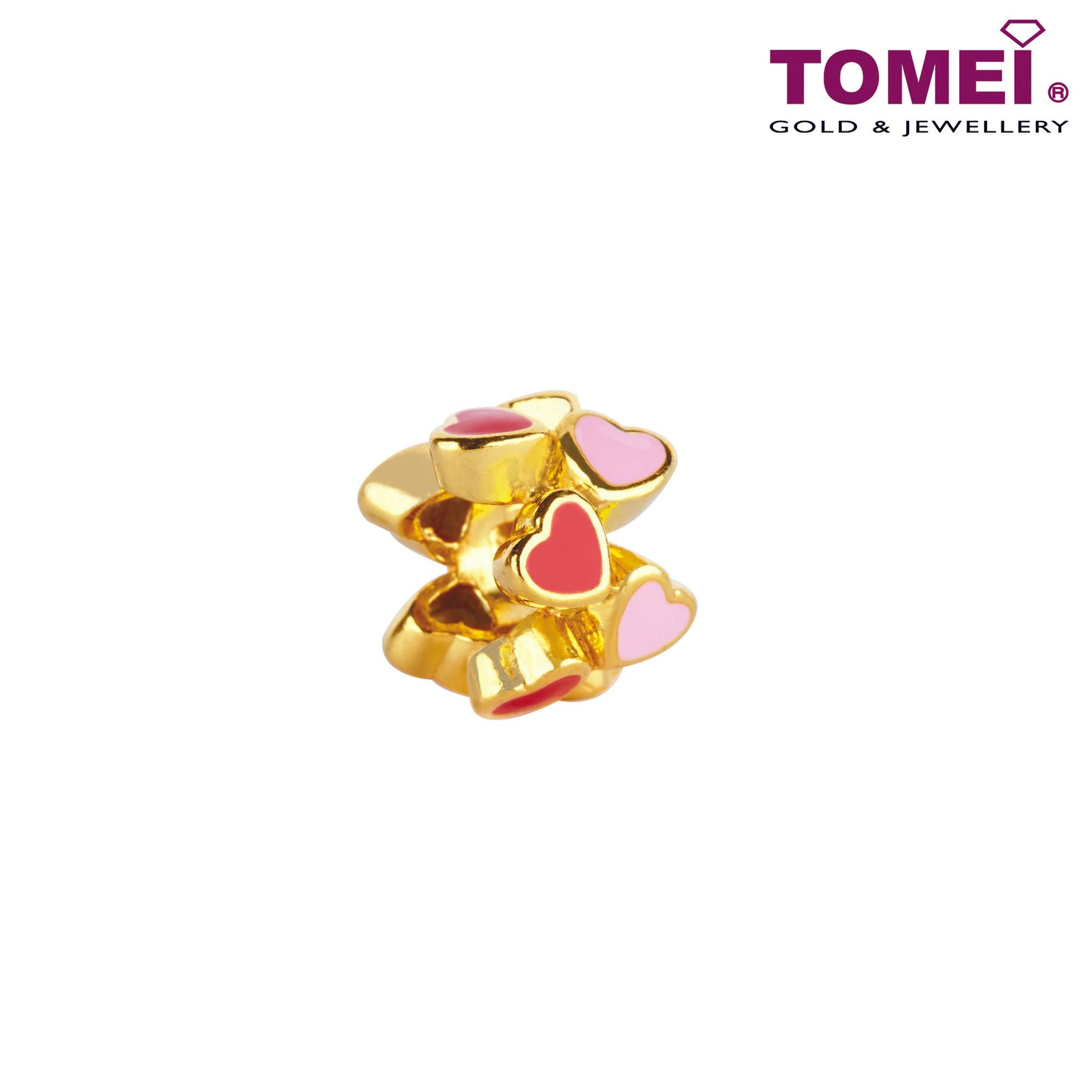 TOMEI Lovey Dovey Charm, Yellow Gold 916 (TM-YG0814P-EC) (2.44G)