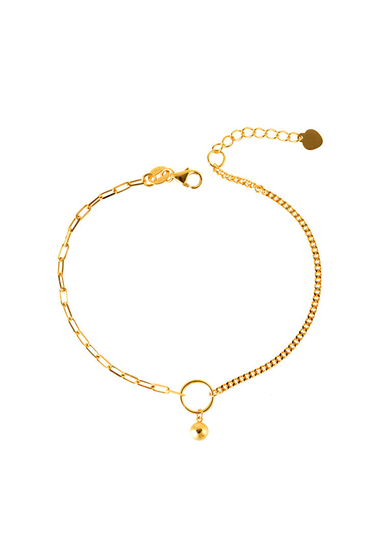 TOMEI Contradistinctively Gilded Sensations Bracelet, Yellow Gold 916