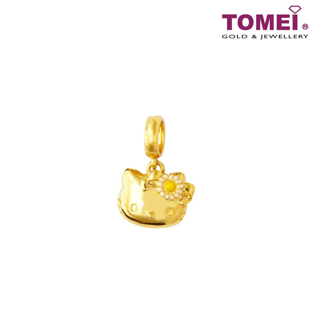 TOMEI x Hello Kitty with Flower Bow Charm, Yellow Gold 916 (HK-YG0581P-EC-2.36G)