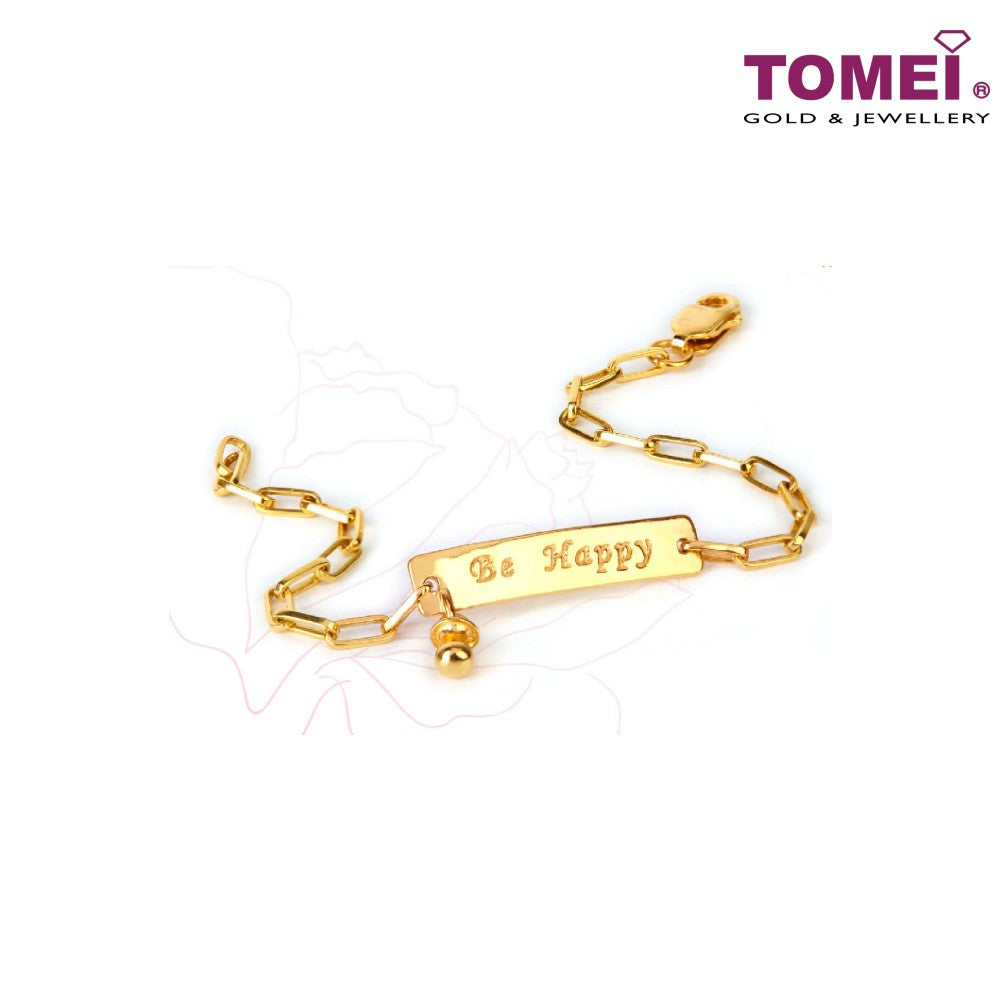 TOMEI Bracelet of The Pursuit of Happiness, Yellow Gold 916 (TZ-YG1279B-1C)
