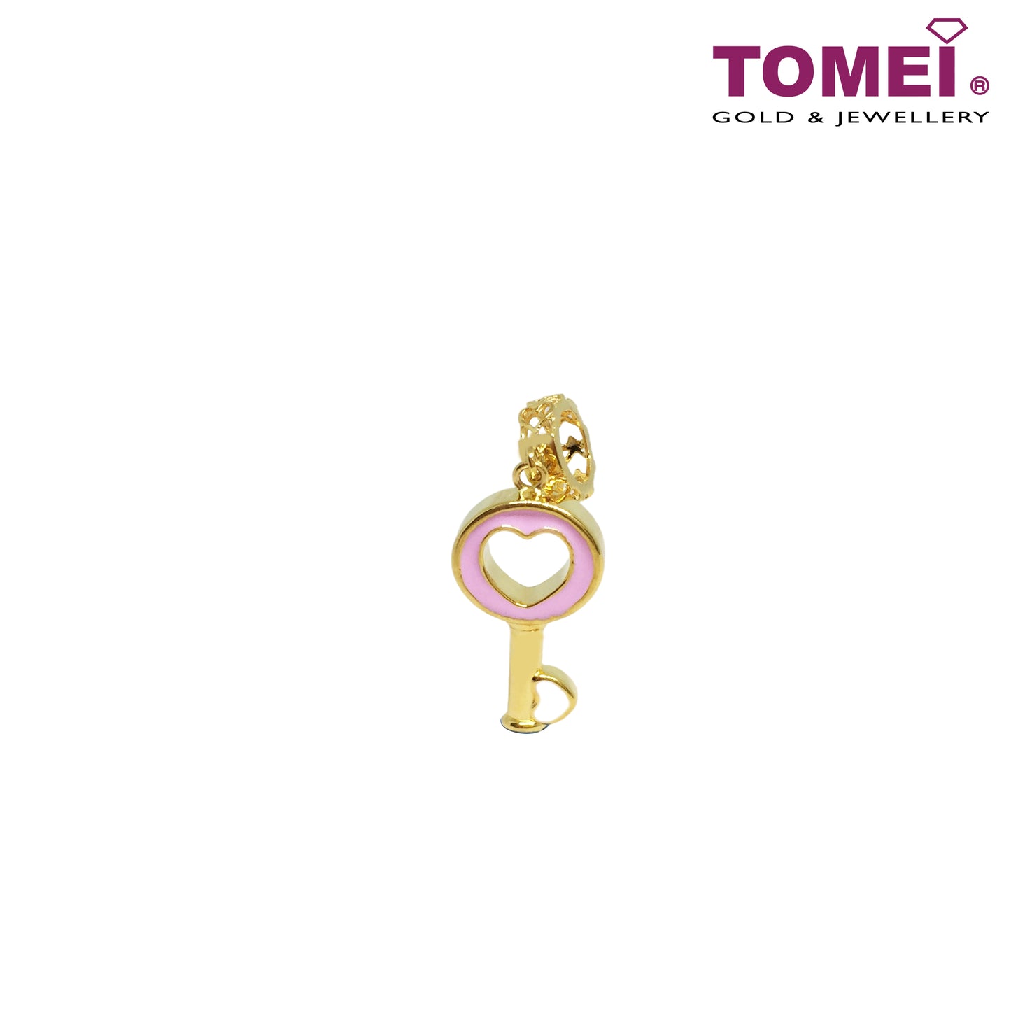TOMEI The Giving Key of Love 2-Way Charm, Yellow Gold 916