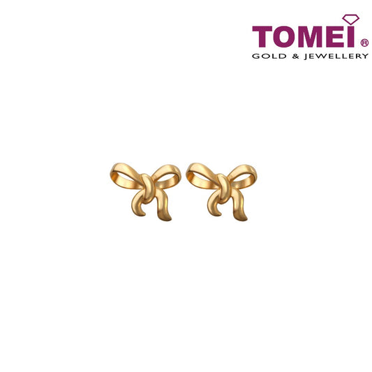 TOMEI Sweet Petite Earrings, Yellow Gold 916 (9Q-YG1193E-1C) (2.27G)