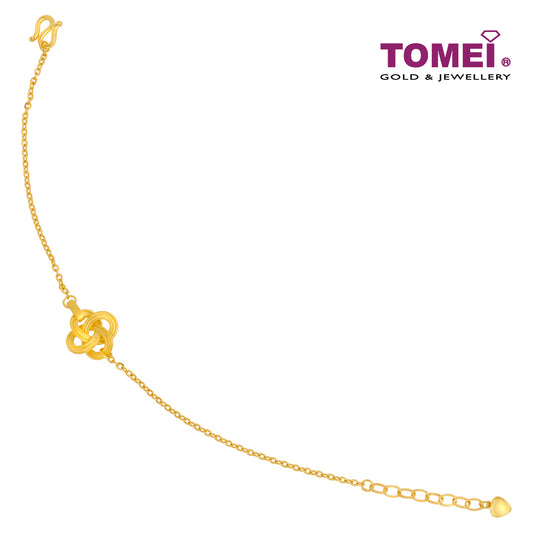 TOMEI X XIFU Infinity Knot Bracelet, Yellow Gold 999
