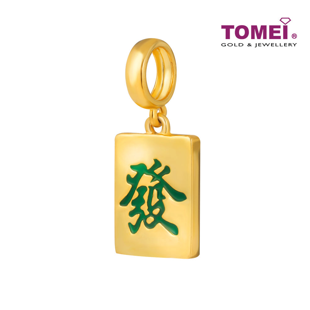 TOMEI Dangling Charm Of Huat, Yellow Gold 916