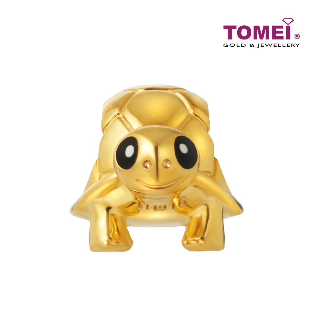TOMEI Longevity Tortoise Charm, Yellow Gold 916