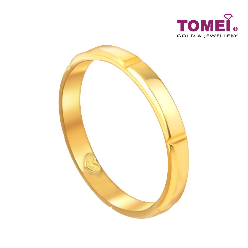 TOMEI Forever Love Couple Rings (For Him), Yellow Gold 916
