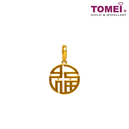 TOMEI Fu-llest Blessings Pendant, Yellow Gold 916