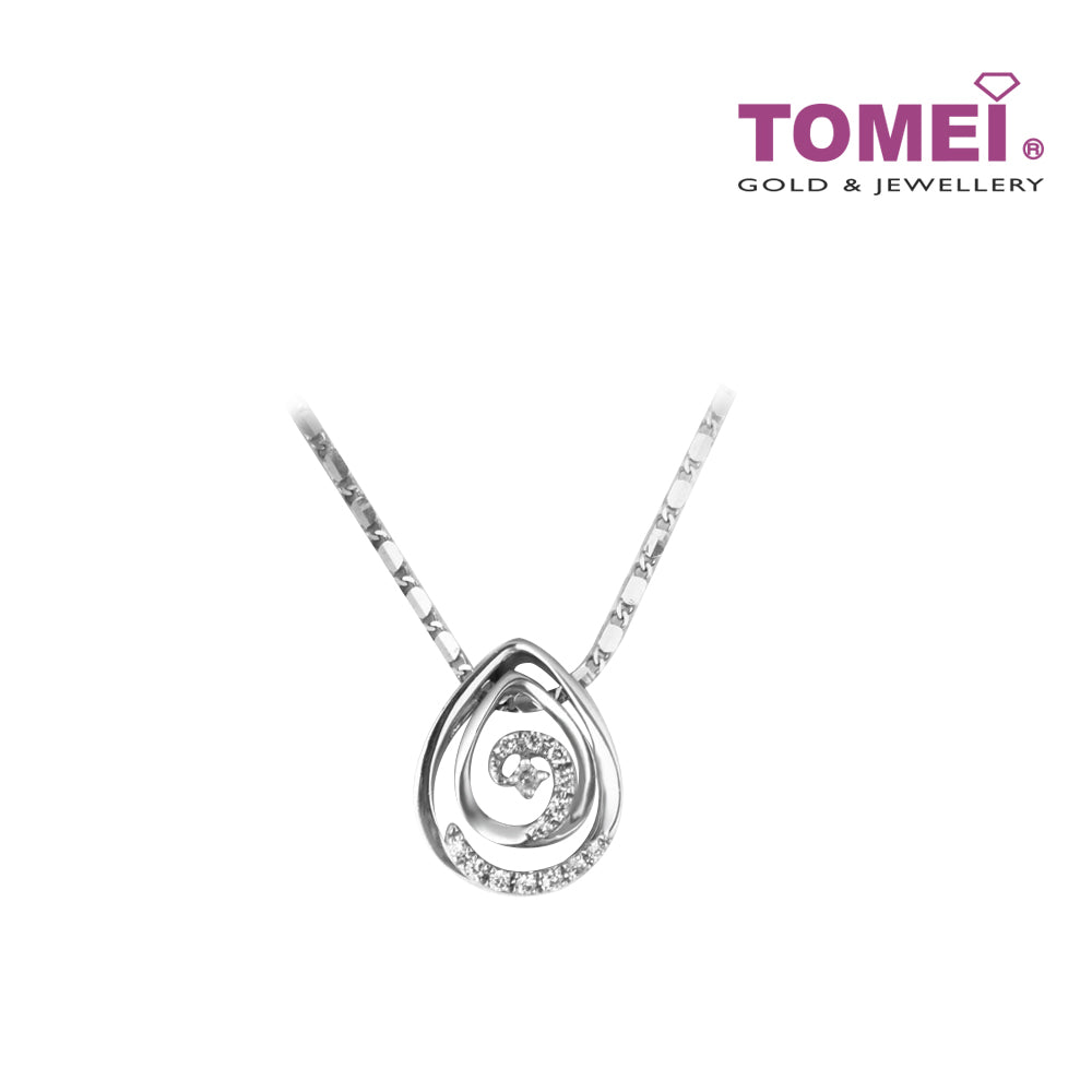 TOMEI Pendant Set, Diamond White Gold 375 and 585 (P2615V)