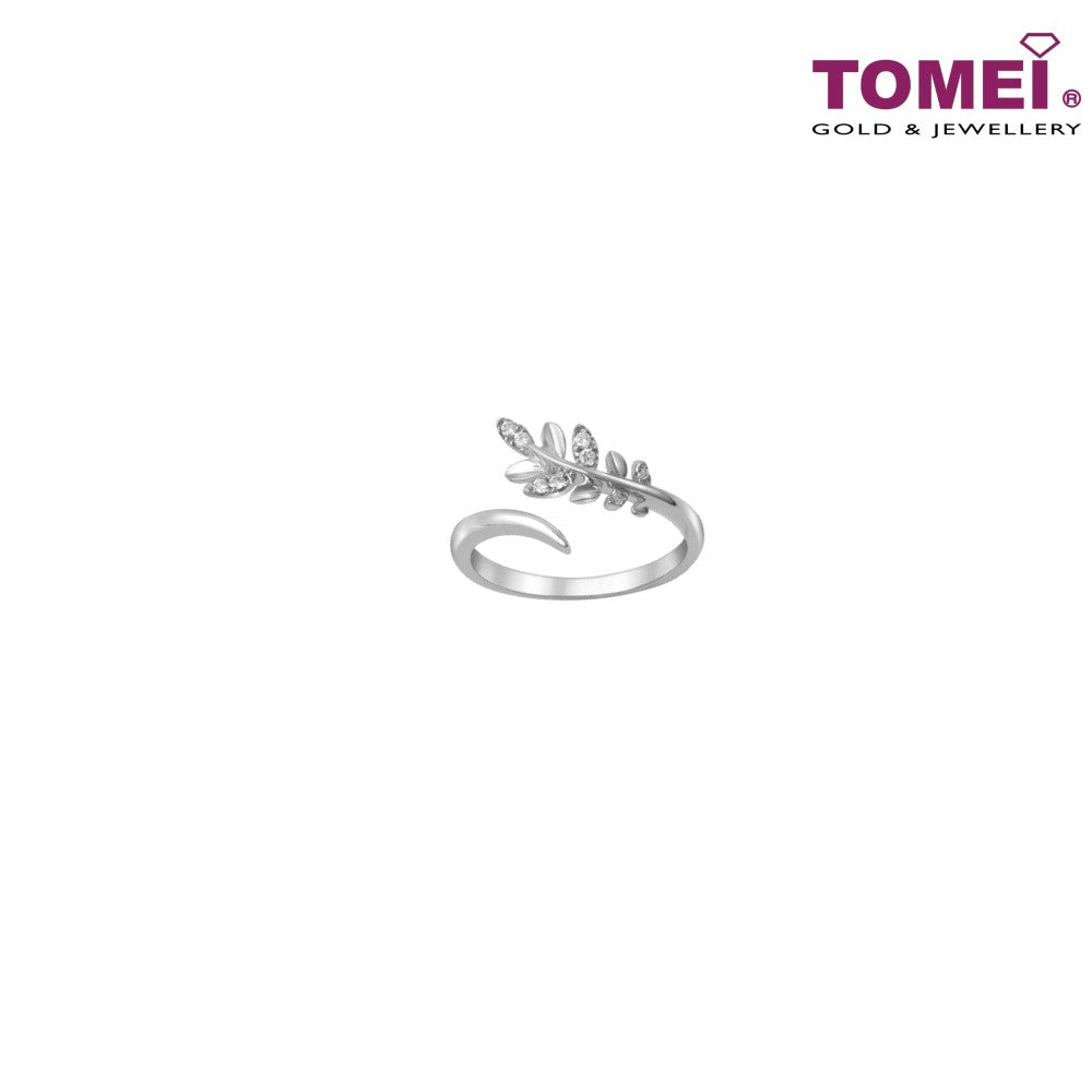 TOMEI Alunan Kasih Ring, Diamond White Gold 585 (R4863)