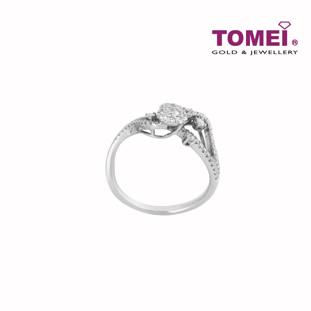 TOMEI Ring, Diamond White Gold 750 (RGDIA554054)