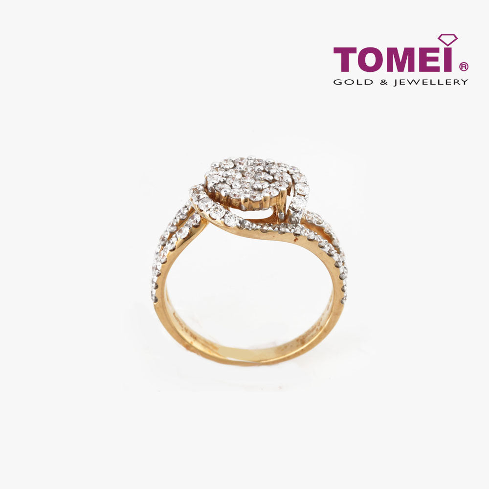 TOMEI Ring, Diamond Yellow Gold 750 (R2208)