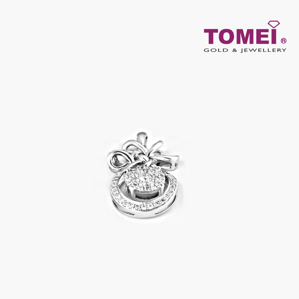 TOMEI Ruyi Knotted Pendant, Diamond White Gold 750 (PD13779-1)