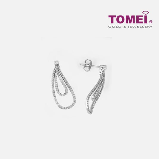 TOMEI Commelina Earrings, Diamond White Gold 750 (DQ0046663)