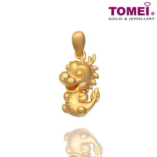 TOMEI Sweet Blessings Dragon Pendant ????, Yellow Gold 916