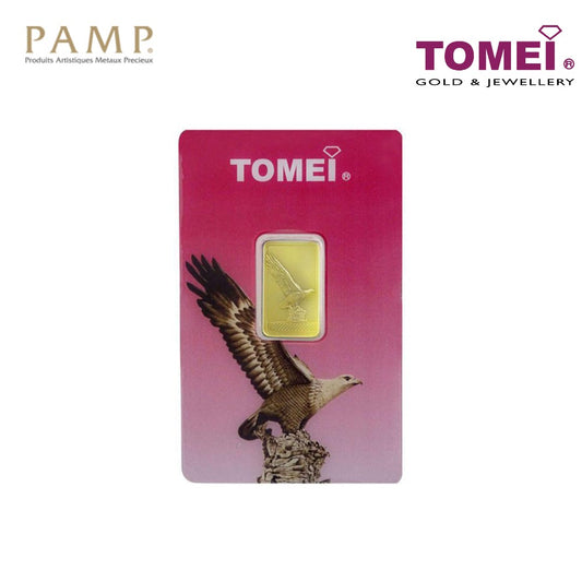 Tomei x PAMP Suisse Icons of Malaysia Eagle Square Wafer | 5 Grams | Fine Gold 9999 (PTE-R-5G)