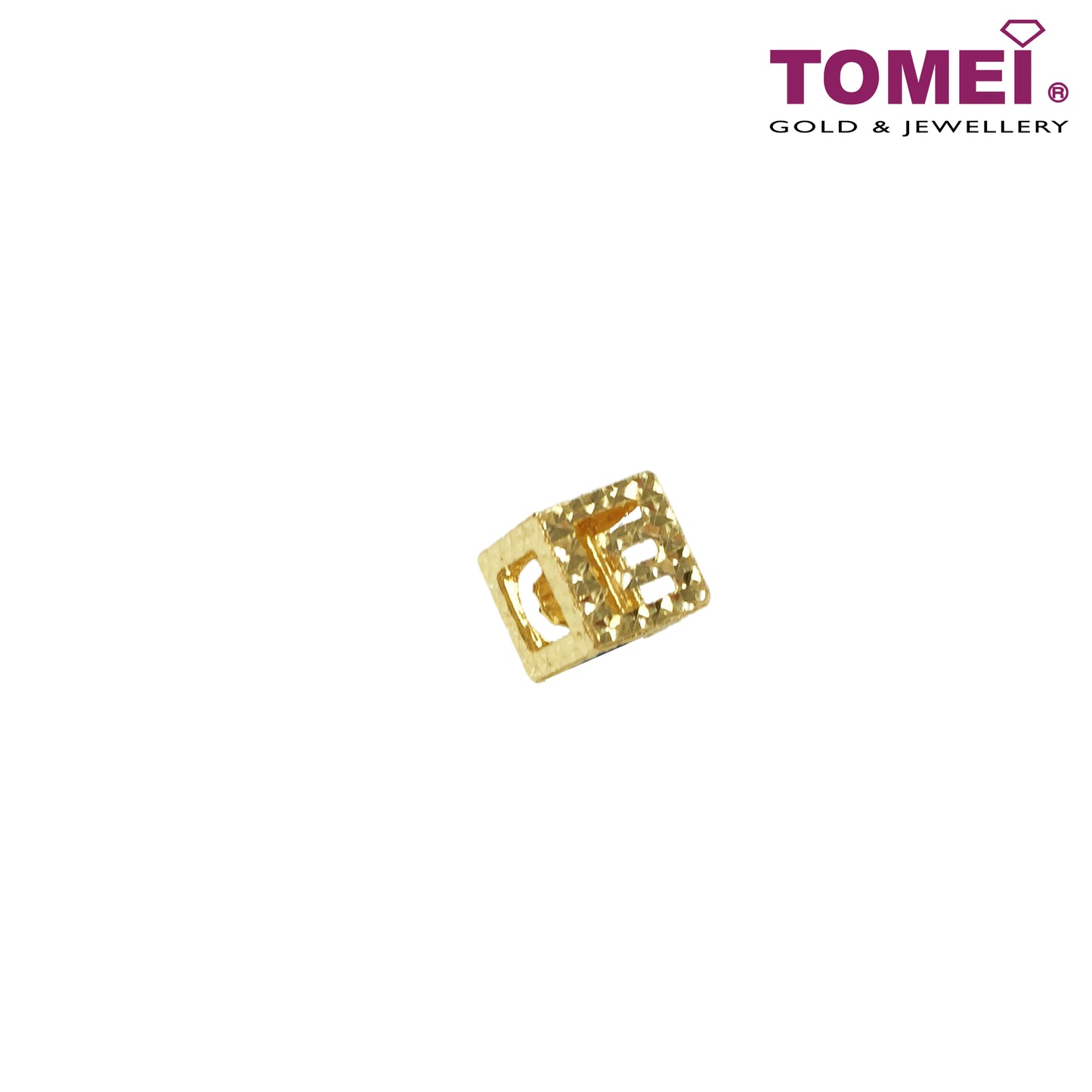TOMEI Love In Cube Charm | Yellow Gold 916 (22K)