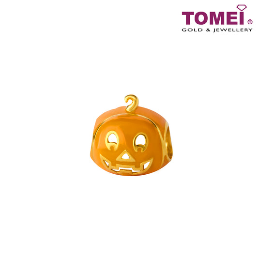 TOMEI Smiling Jack-o'-Lantern Pumpkin | Yellow Gold 916 (22K)