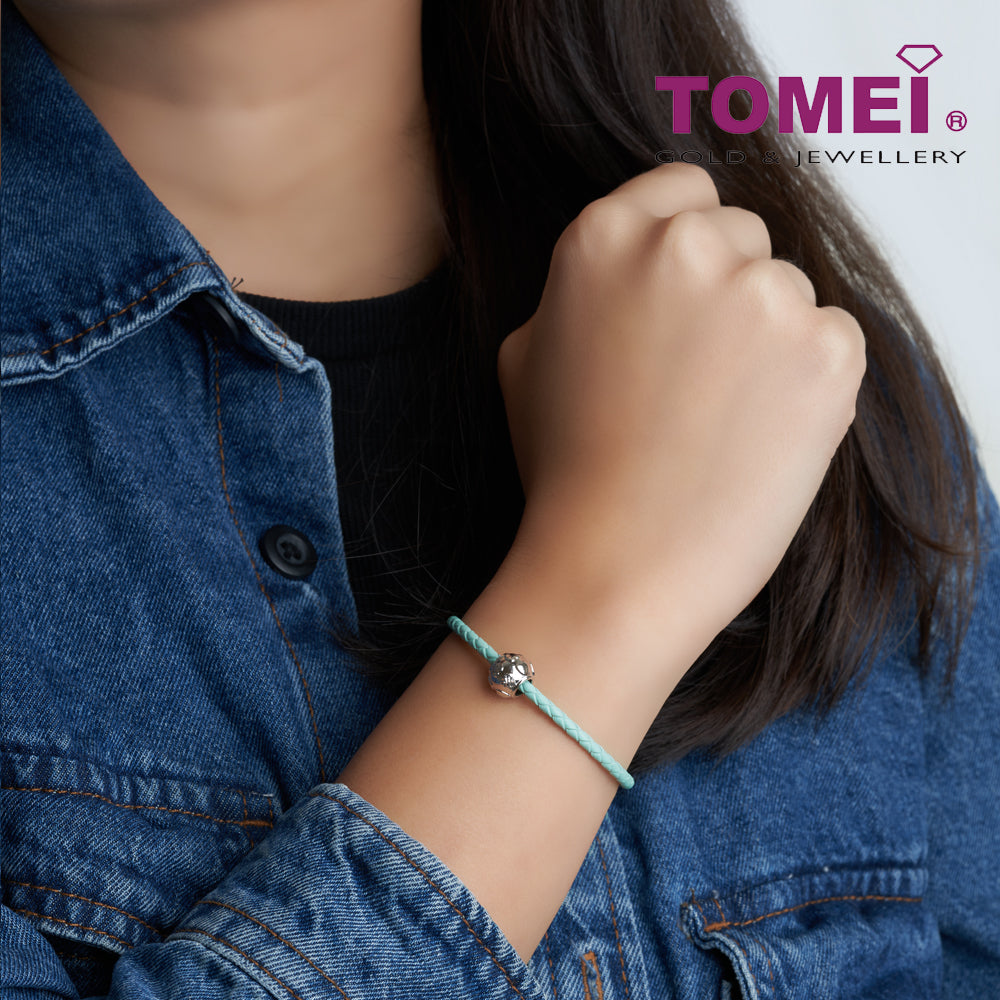 TOMEI My Printed Love Charm, White Gold 585