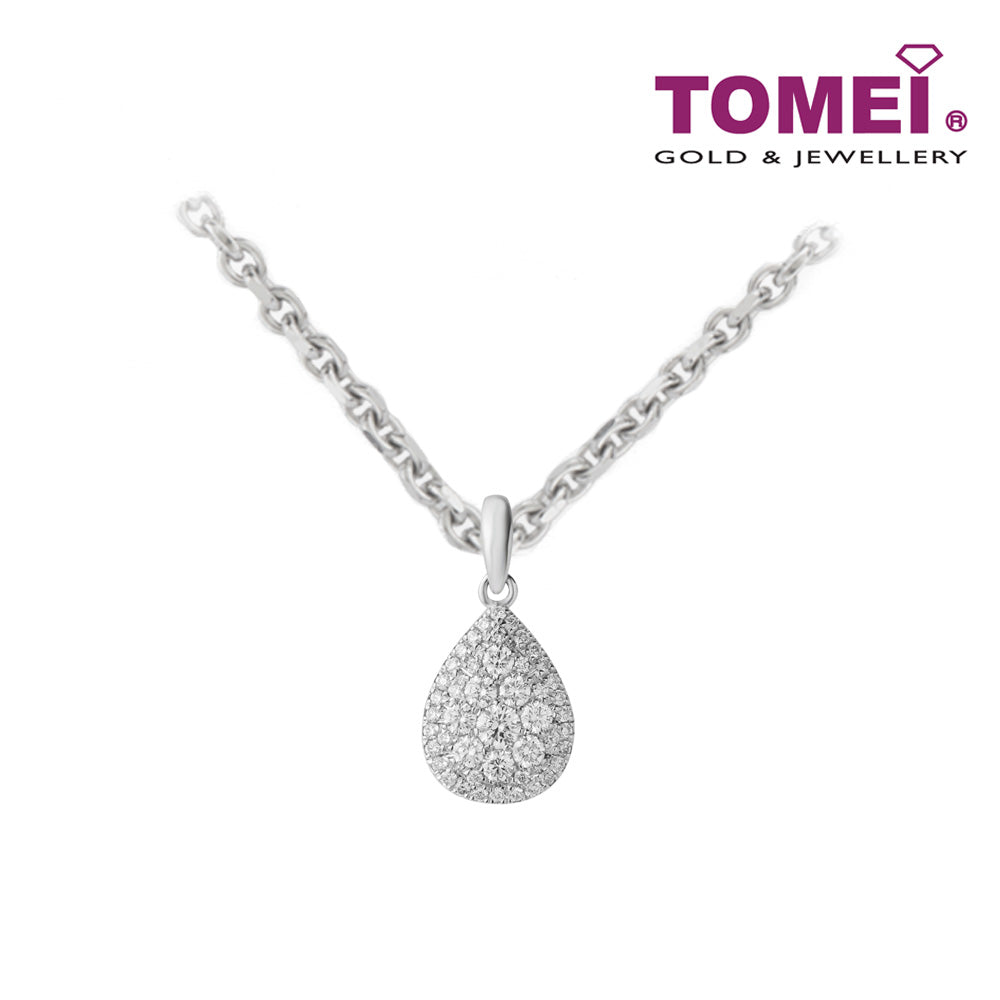 TOMEI Diamond Pendant, White Gold 750 (P5888)