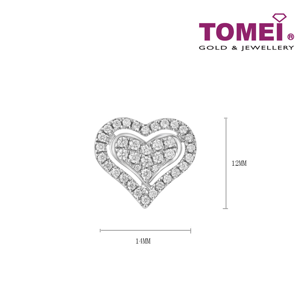 TOMEI Diamond Pendant Set I White Gold 585 (14K) (P6182)