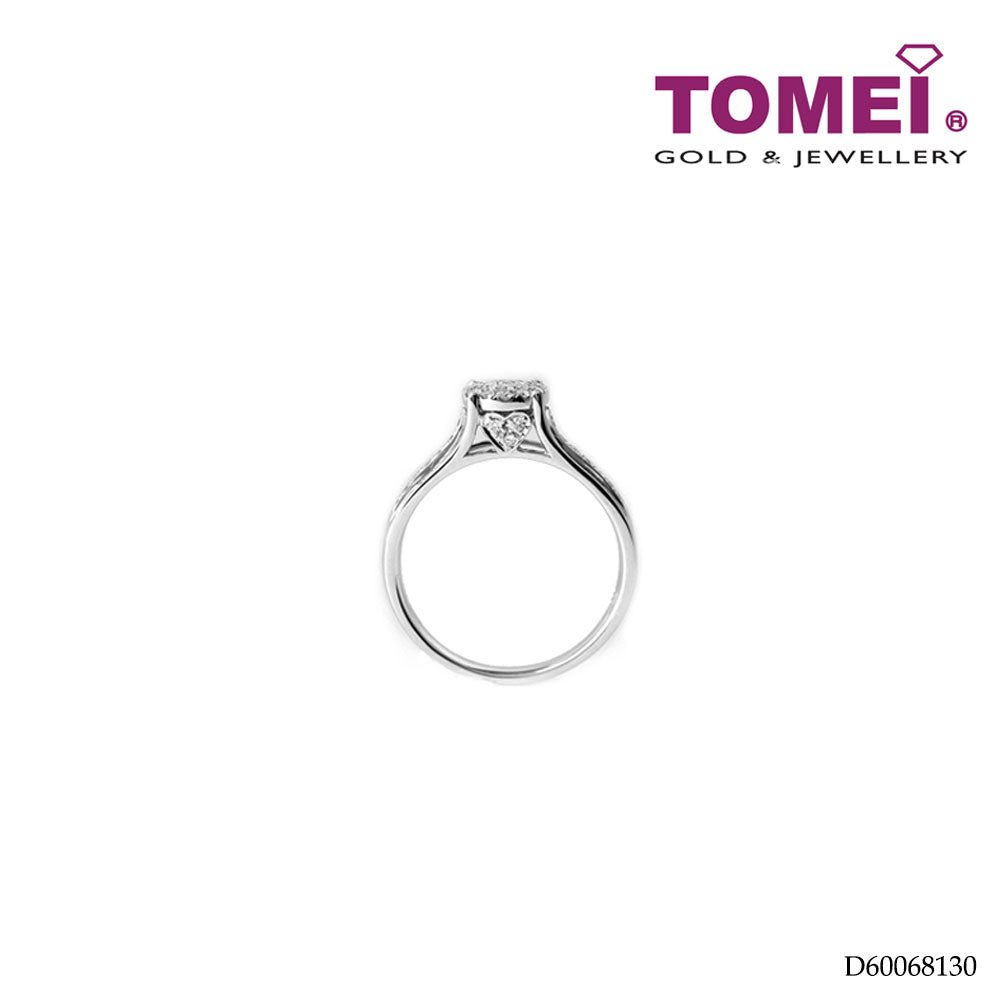 TOMEI Diamond Ring, White Gold 585 (R3776)