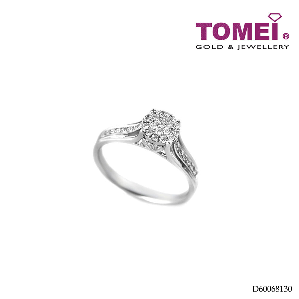 TOMEI Diamond Ring, White Gold 585 (R3776)