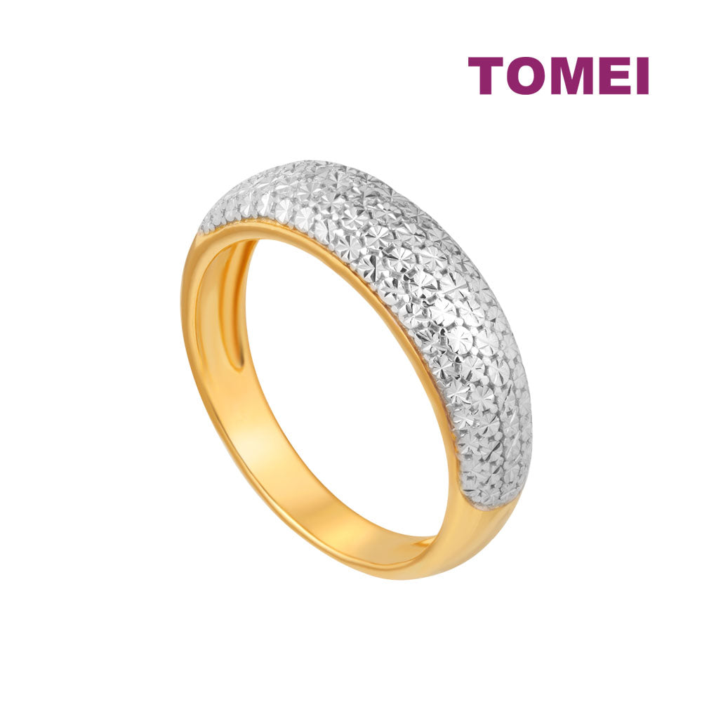 TOMEI Diamond Cut Collection Eternity Ring, Yellow Gold 916