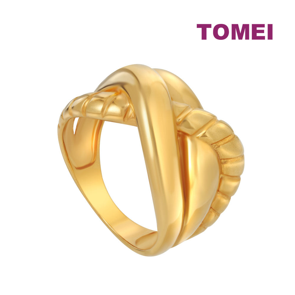 TOMEI Knotted Ring, Yellow Gold 916