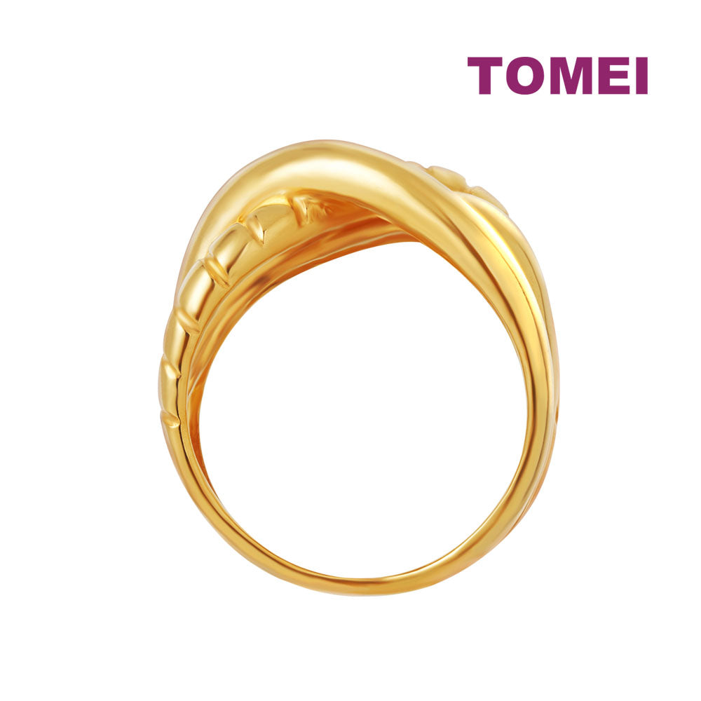 TOMEI Knotted Ring, Yellow Gold 916