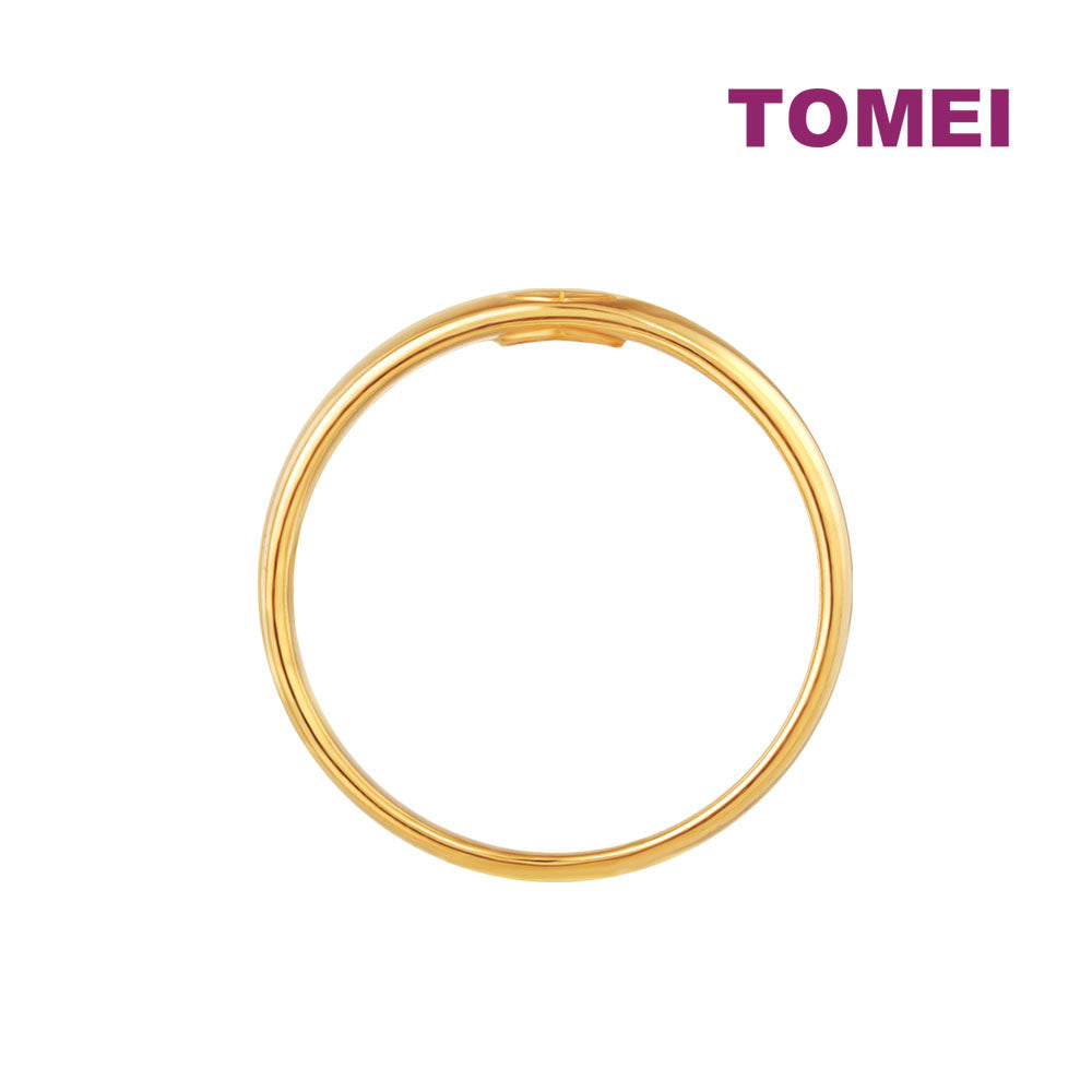TOMEI Fortune Ring Unisex, Yellow Gold 916