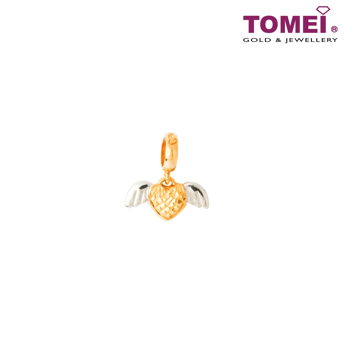 Wing of My Love Charm, Yellow Gold 916