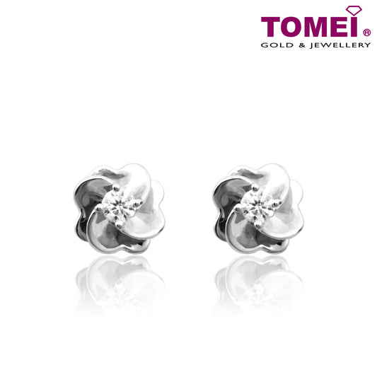 Love Me, Love Me Lots Diamond Earrings | Tomei White Gold 375 (9K) (E1421)