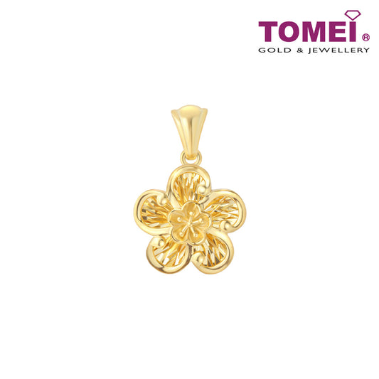 TOMEI Bloom Of Bliss Pendant, Yellow Gold 916