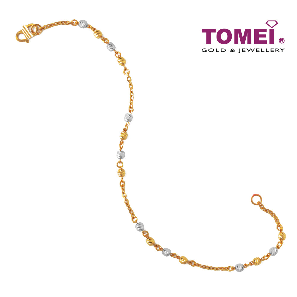 TOMEI Bracelet of Felicity in Style, Yellow Gold 916 (BB1099-A-2C)