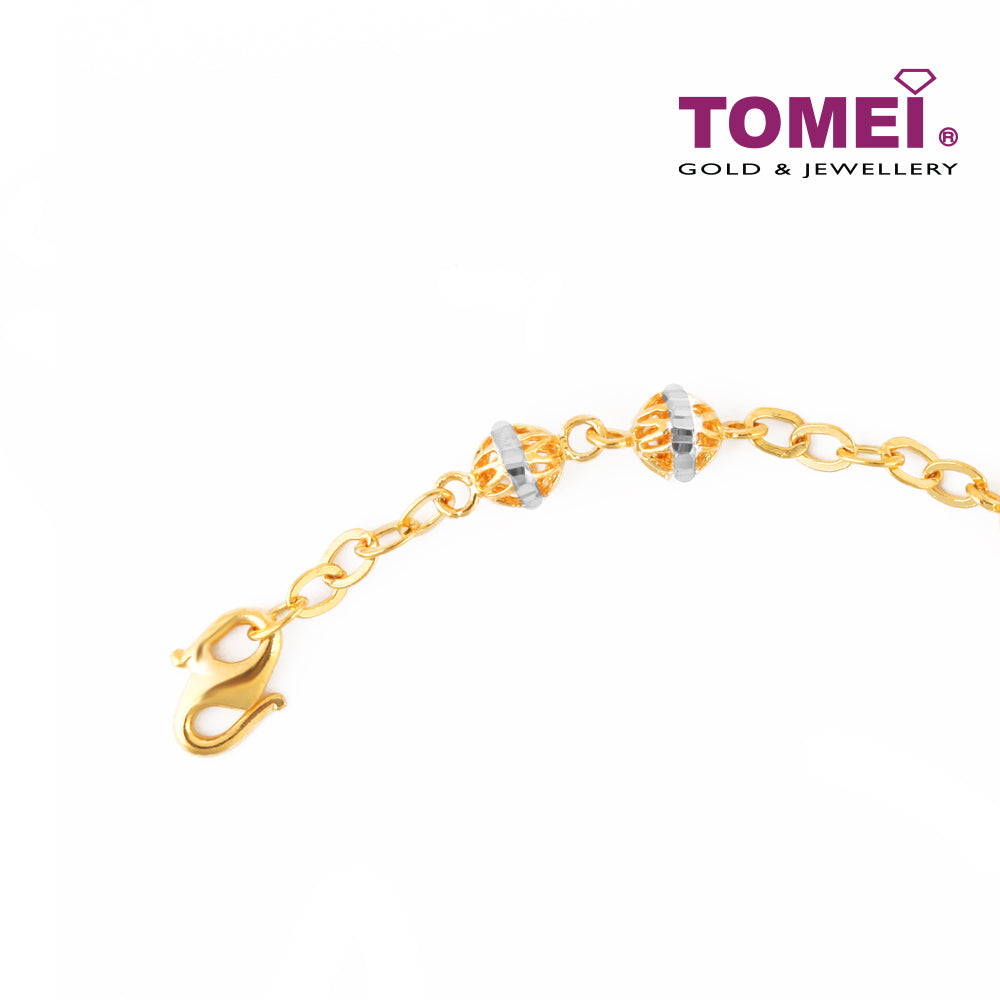 TOMEI Scintilla of Pomp and Pizzazz Bracelet, Yellow Gold 916