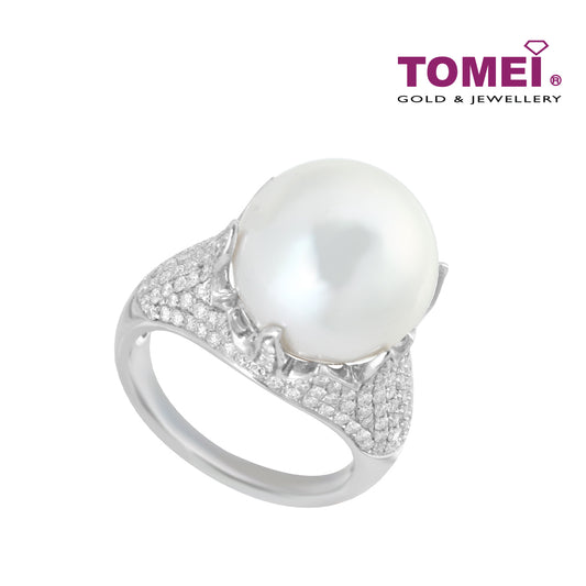 TOMEI Ring, Diamond Pearl White Gold 750 (R8649PH)