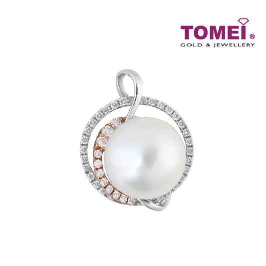 TOMEI Pendant, Diamond Pearl White Gold & Rose Gold 750 (PPP41410CF)