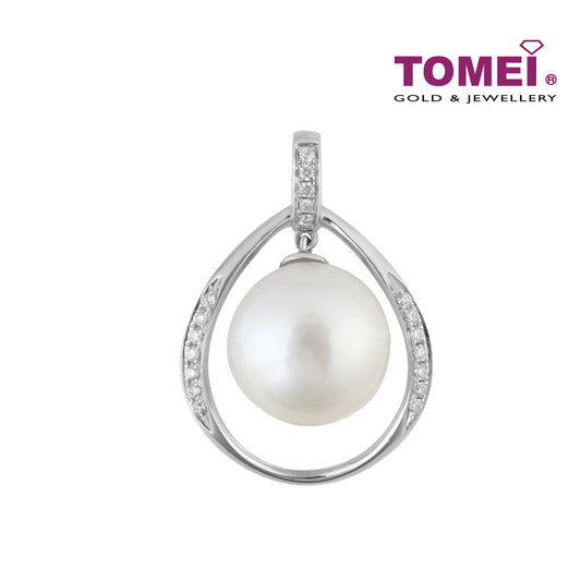 TOMEI Pendant, Diamond Pearl White Gold 750 (P5432)