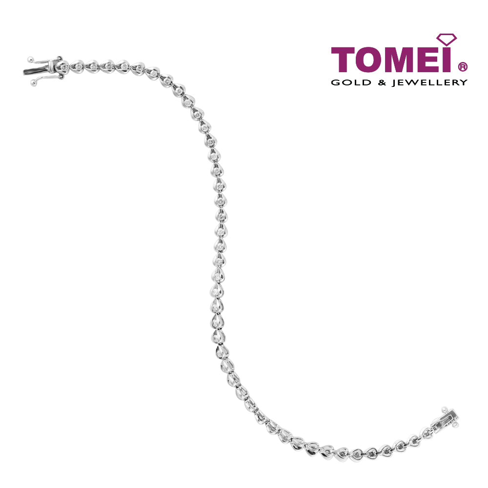 TOMEI Bracelet of Completeness, Diamond White Gold 750 (B0430)