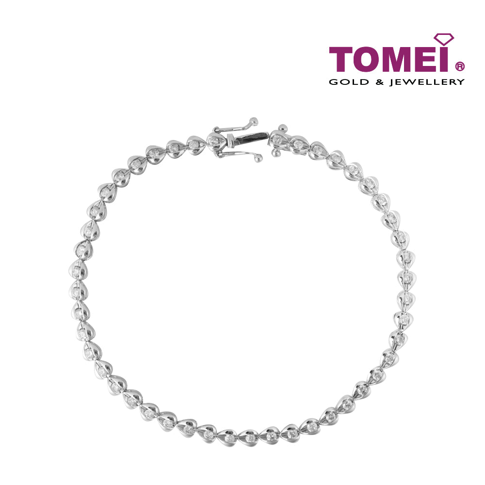 TOMEI Bracelet of Completeness, Diamond White Gold 750 (B0430)