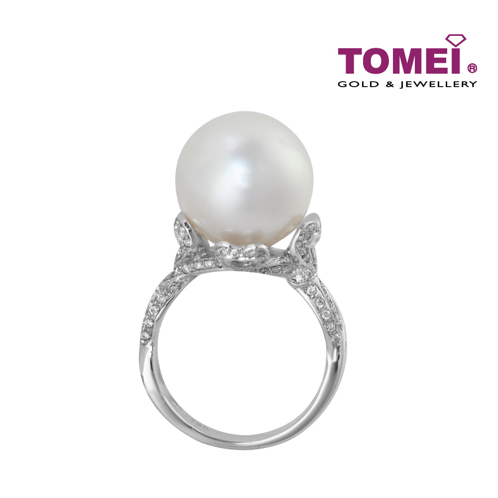 TOMEI Ring, Diamond Pearl White Gold 750 (PO0001074)