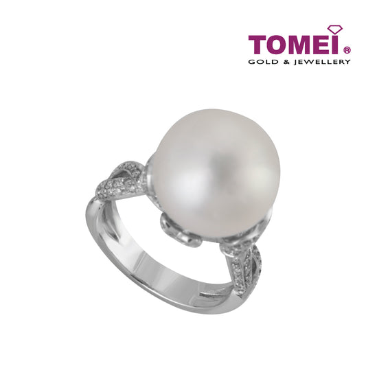 TOMEI Ring, Diamond Pearl White Gold 750 (PO0001074)