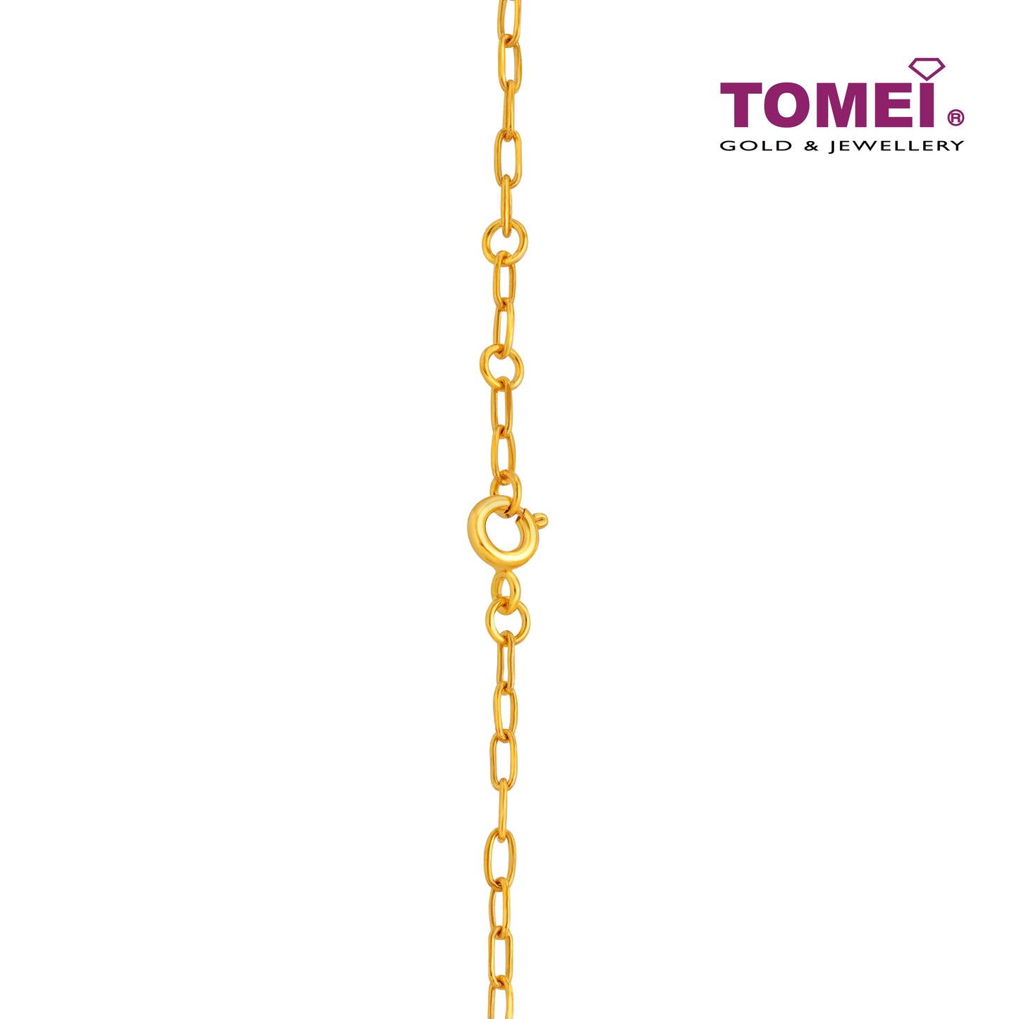 TOMEI Interlock Link Bracelet, Yellow Gold 916