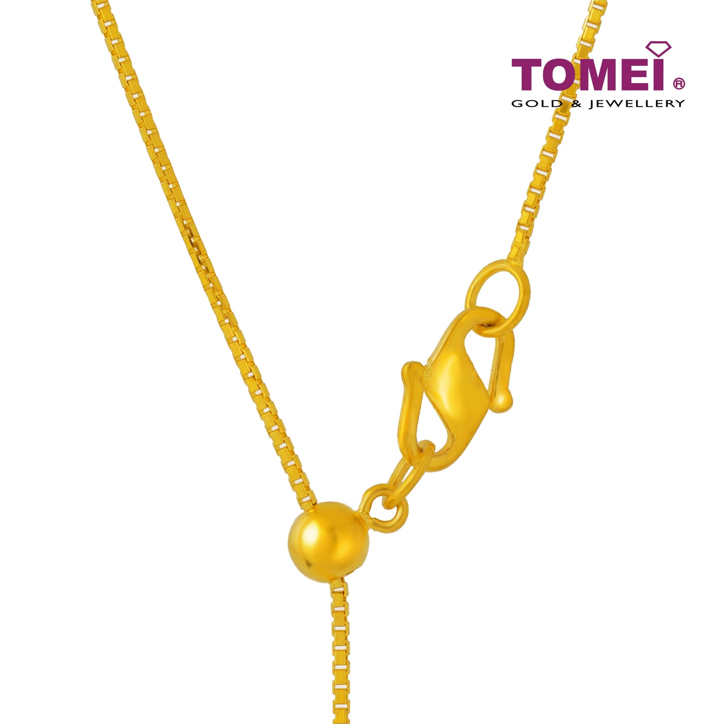 TOMEI Dangle Heart Necklace, Yellow Gold 916